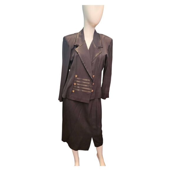 Perceptions Jackets & Blazers - Perceptions Black Skirt Suit Vintage 80's Womens Size 10 Blazer Jacket